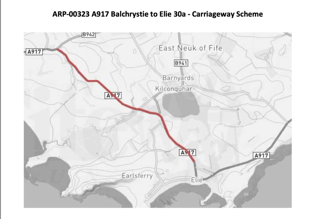 A917 Balchyrstie to Elie closure 29/01/24 50 03/03/24